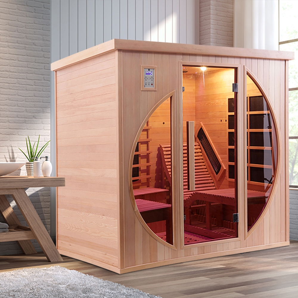 Circular-Window Indoor Infrared Sauna CSA-913 reference view 6