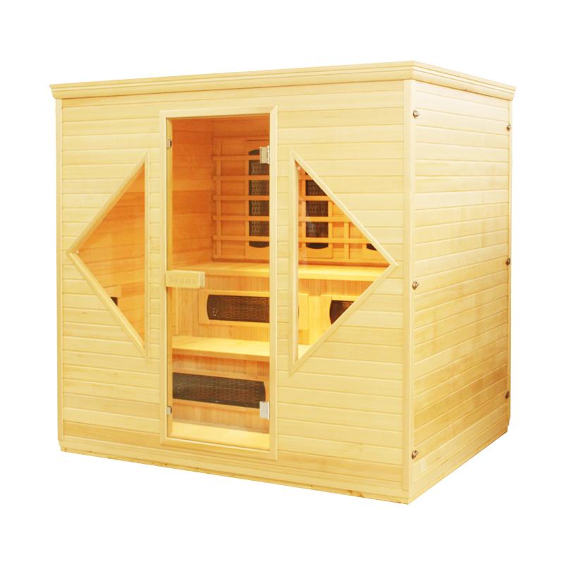 Diamond-Window Hemlock Infrared Sauna CSA-914 reference view 2