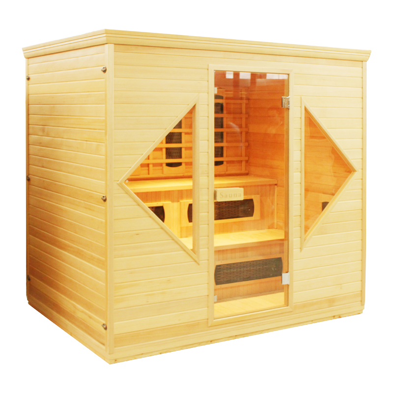 Diamond-Window Hemlock Infrared Sauna CSA-914 reference view 3