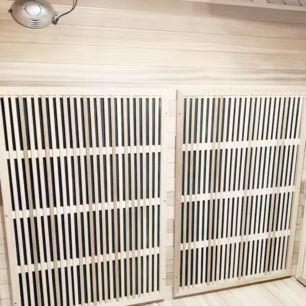 Wide Three-Seat Infrared Sauna with Full-Height Emitters CSA-919 reference view 4