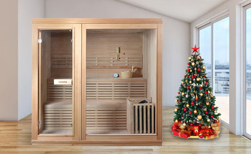 Two-Person Hemlock Sauna with Full-Glass Front CSA-934 reference view 6
