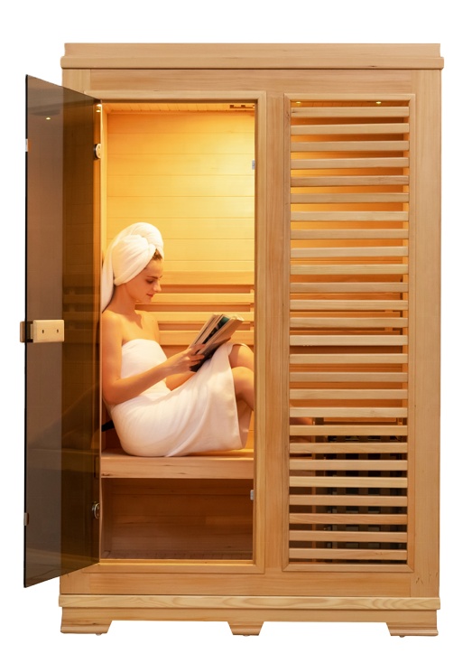 Compact Indoor Sauna with Louvered Front Panel CSA-944 reference view 2