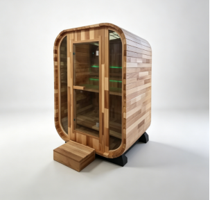 One-Person Rounded Outdoor Sauna Pod CSA-948 reference view 5