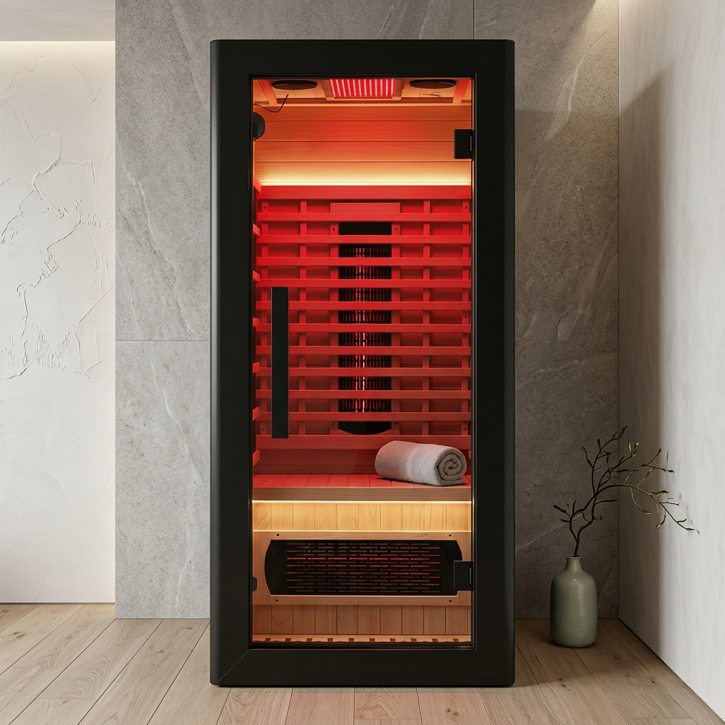 Slim One-Person Infrared and Red-Light Sauna CSA-952 reference view 6