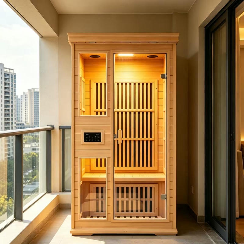 One-Person Hemlock Infrared Sauna with 90 cm Width product image