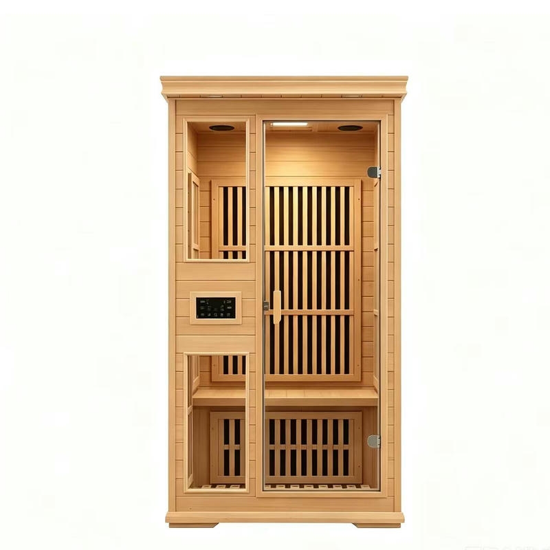 One-Person Hemlock Infrared Sauna with 90 cm Width CSA-953 reference view 3