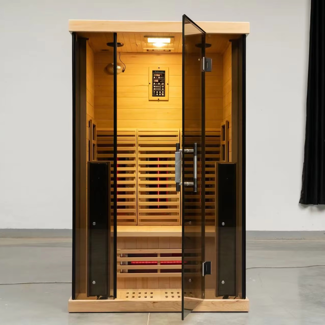 Smart-Control Infrared Sauna with Side-Glass Panels product image
