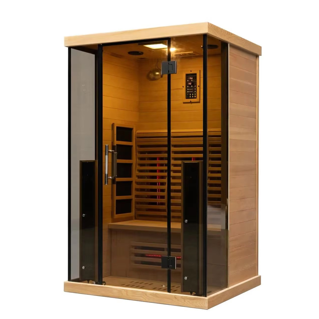 Smart-Control Infrared Sauna with Side-Glass Panels CSA-956 reference view 4
