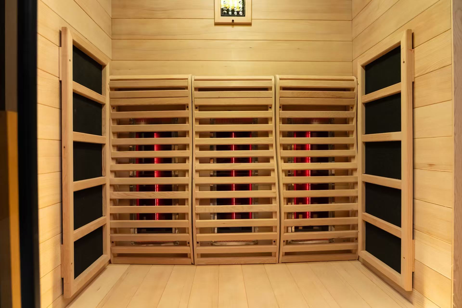 Smart-Control Infrared Sauna with Side-Glass Panels CSA-956 reference view 5
