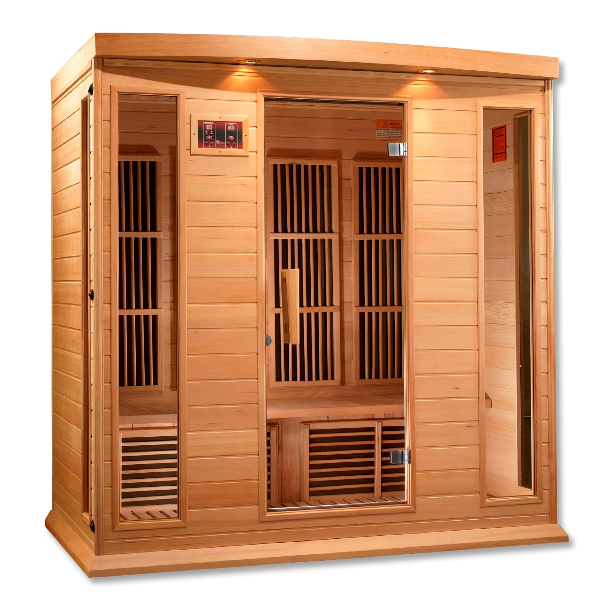 Wide Two-Seat Infrared Cabin with Narrow Side Glazing CSA-958 reference view 2
