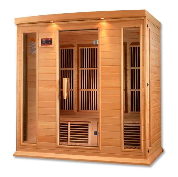 Wide Two-Seat Infrared Cabin with Narrow Side Glazing CSA-958 reference view 3