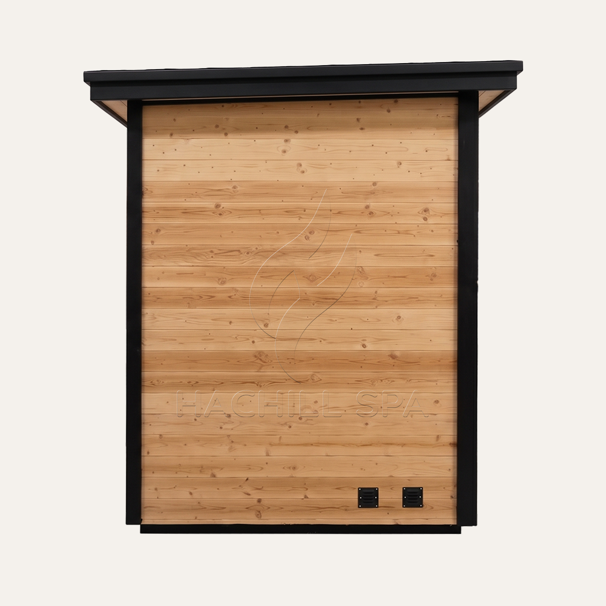 Thermowood Flat-Roof Sauna with Illuminated Tier Benches CSA-961 reference view 4