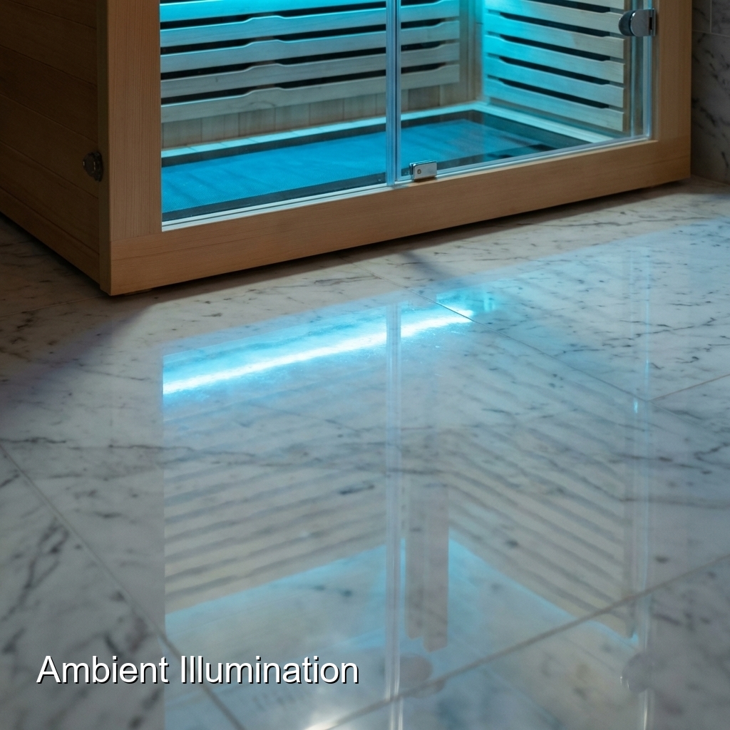 Panoramic Infrared Sauna with Wraparound Glass Corner CSA-973 reference view 3