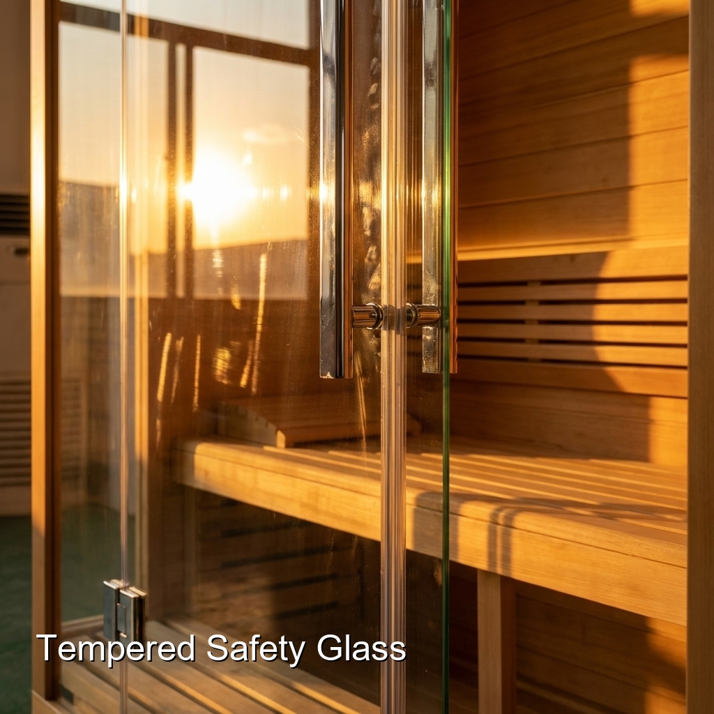 Panoramic Infrared Sauna with Wraparound Glass Corner CSA-973 reference view 4