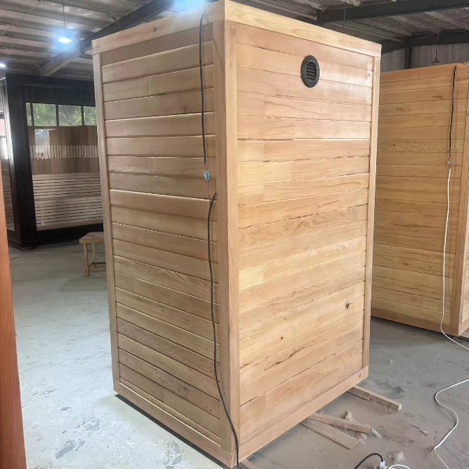 Single-Person Infrared Sauna with Full Glass Door CSA-974 reference view 2