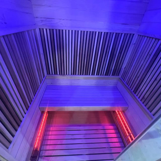 Single-Person Infrared Sauna with Full Glass Door CSA-974 reference view 4