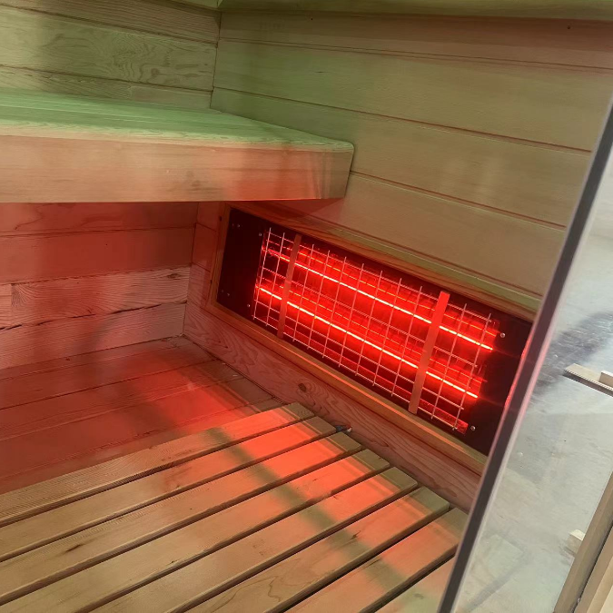 Single-Person Infrared Sauna with Full Glass Door CSA-974 reference view 6