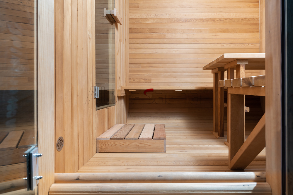 Wood-Burning Barrel Sauna with Entry Vestibule CSA-983 reference view 5
