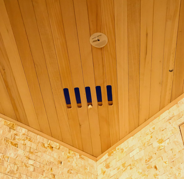 Six-Person Corner Sauna with Salt-Wall Backlighting CSA-992 reference view 6