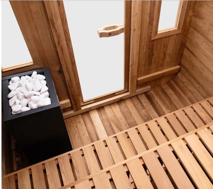 4 Person Commercial Outdoor Sauna Cabin CSA-70 Side view