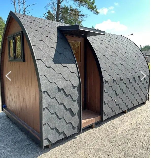Arched Igloo-Style Outdoor Sauna Cabin product image