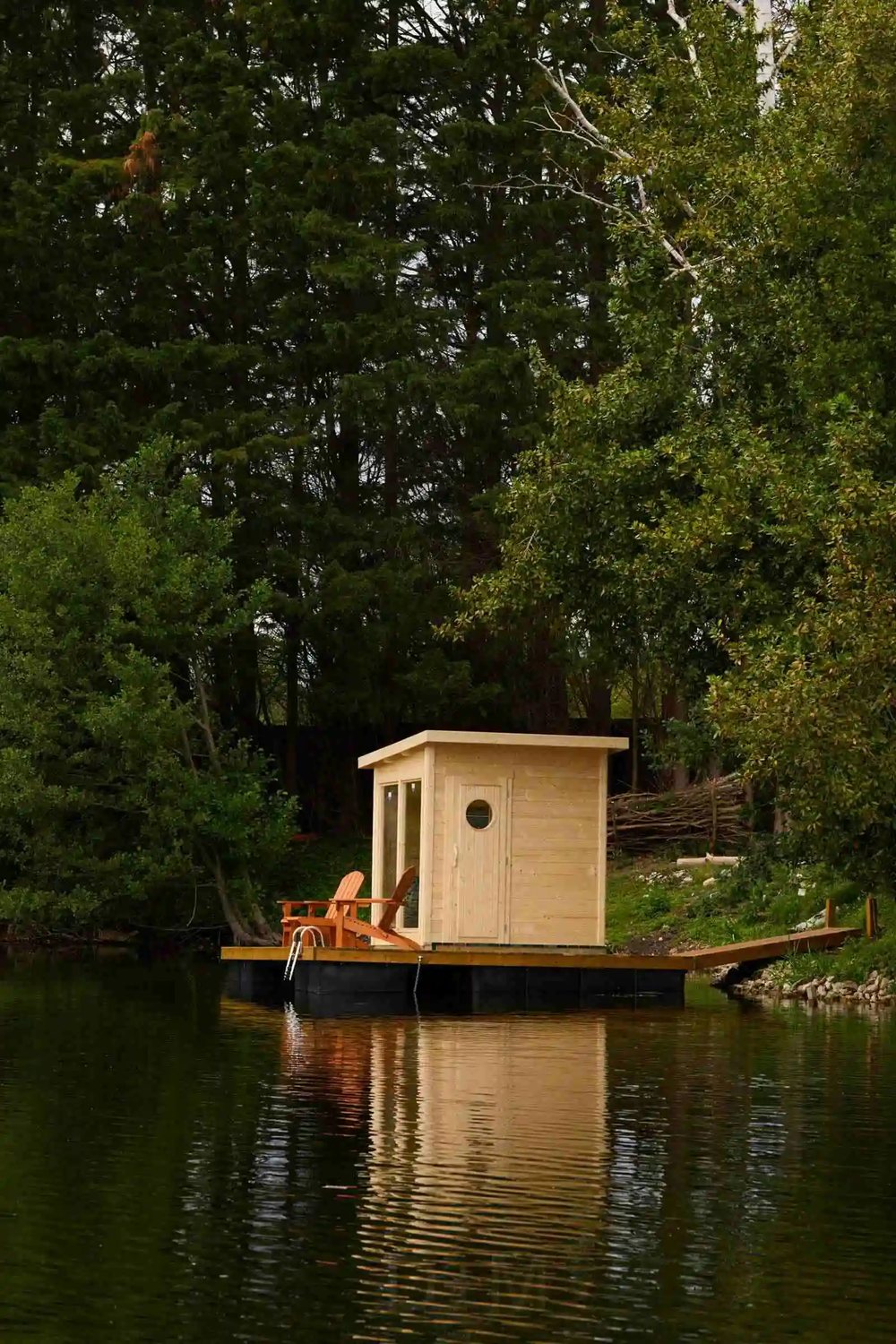 CSA-71 Commercial Outdoor Sauna Room for Homestay Projects Cabin finish detail