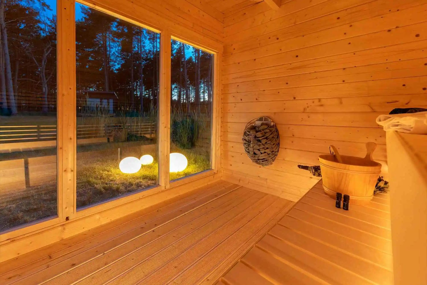 CSA-69 Custom Size Outdoor Infrared Sauna Cabin CSA-69 Low EMF Cabin finish detail