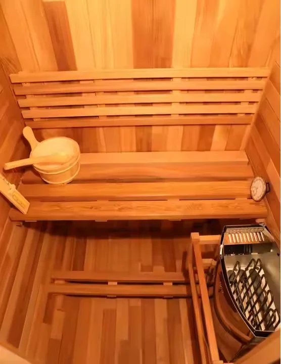 CSA-76 Finnish Traditional Dry Steam Sauna Room 4-6 Cabin finish detail