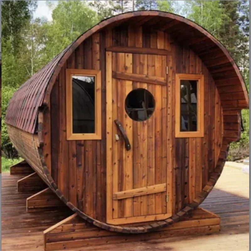 4 Person Indoor Outdoor Sauna Cabin CSA-64 Side view