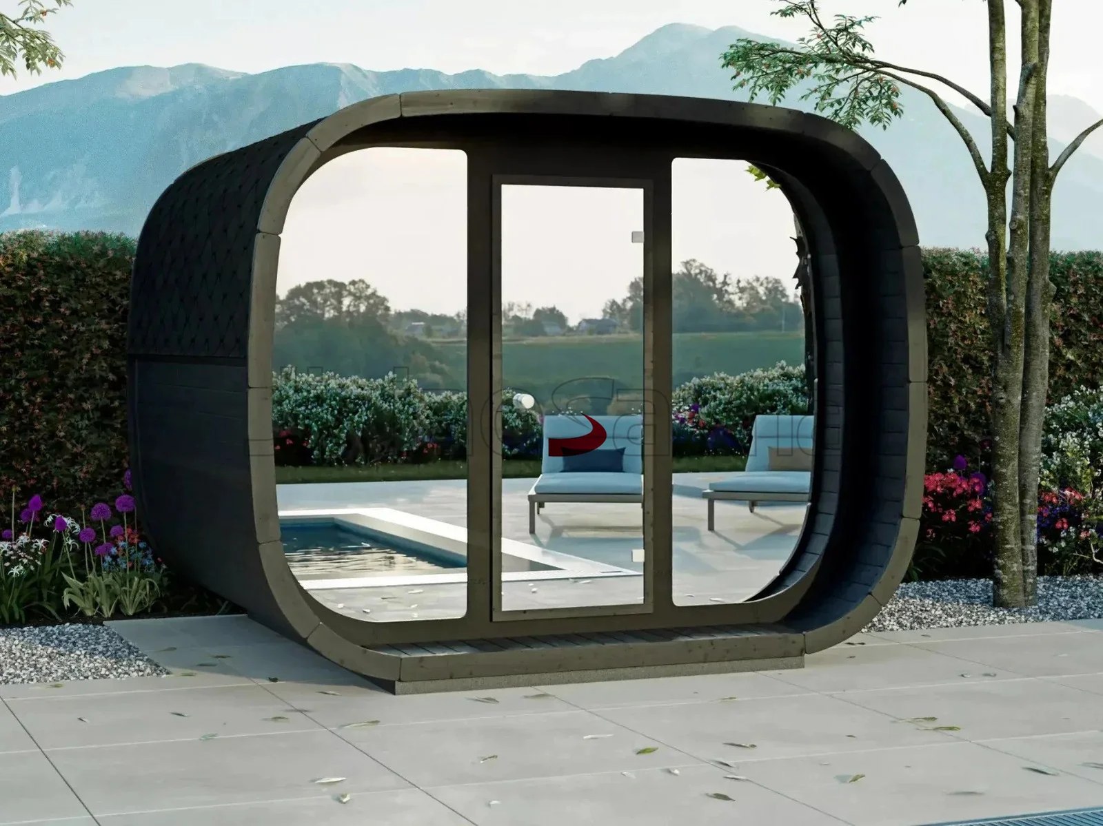 Innovative Full Glass Outdoor Sauna Pod CSA-28 product view 5