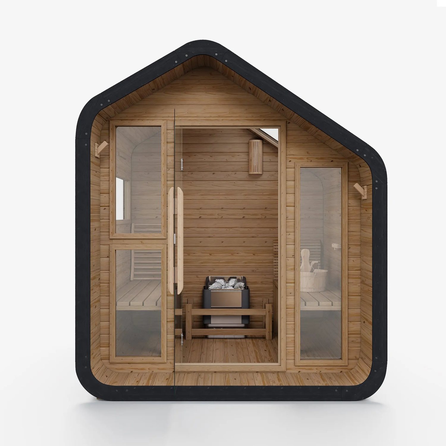 Modern Nordic Design Outdoor Solid Wood Sauna product image