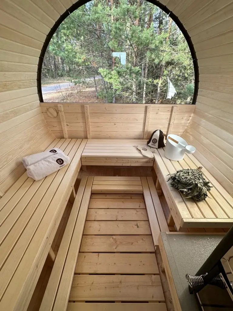 Modern Nordic-Style Outdoor Wood-Burning Sauna product image