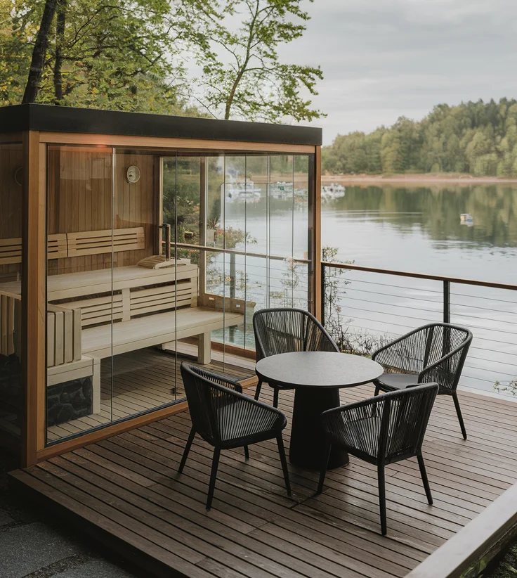 Modern Outdoor Steam Sauna Cabin for Garden Villas product image