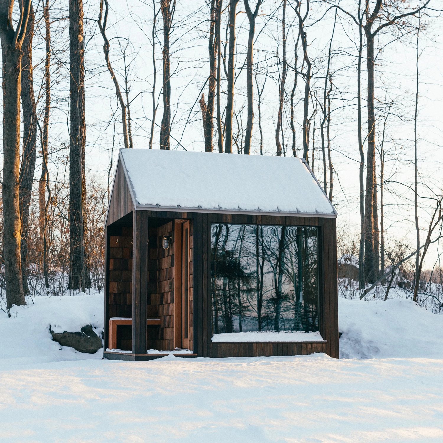 Modern Outdoor Wooden Sauna Cabin product image