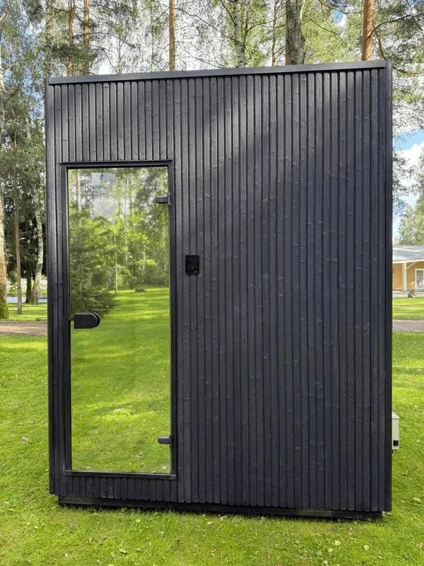 Nordic Minimalist Cube Sauna Cabin, 2-4 Person product image