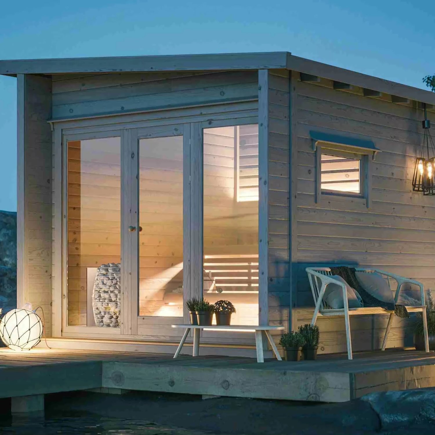 Outdoor Relaxation Sauna Cabin - Wood Burning product image
