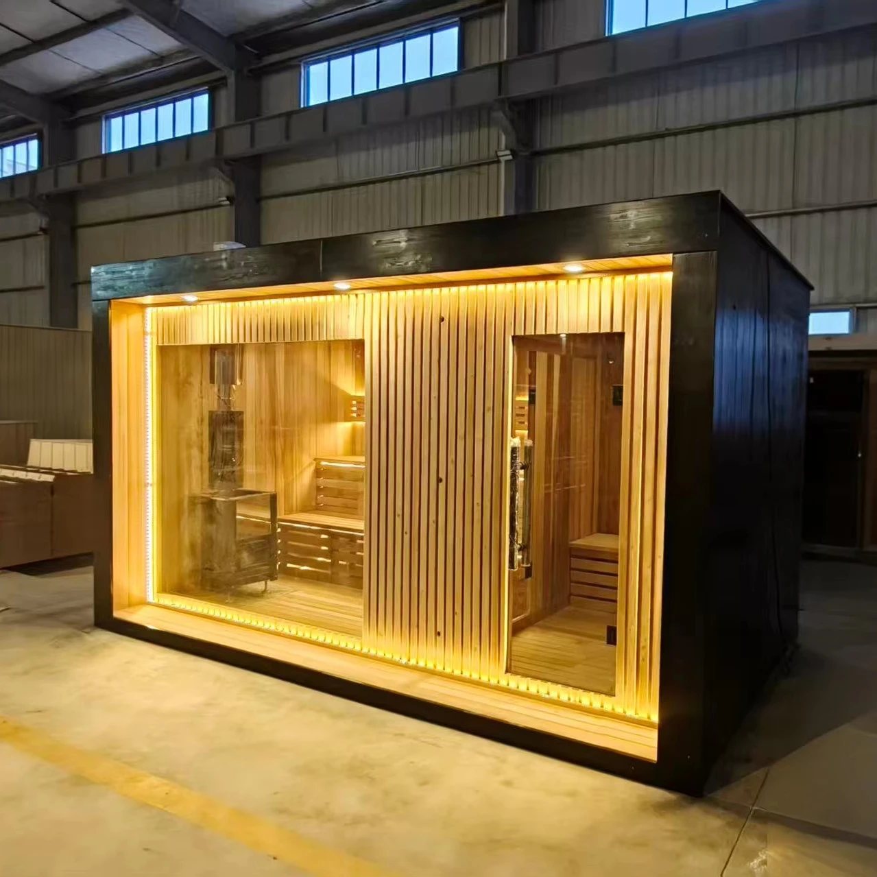Traditional Finnish Outdoor Sauna Cabin in Thermo Wood product image