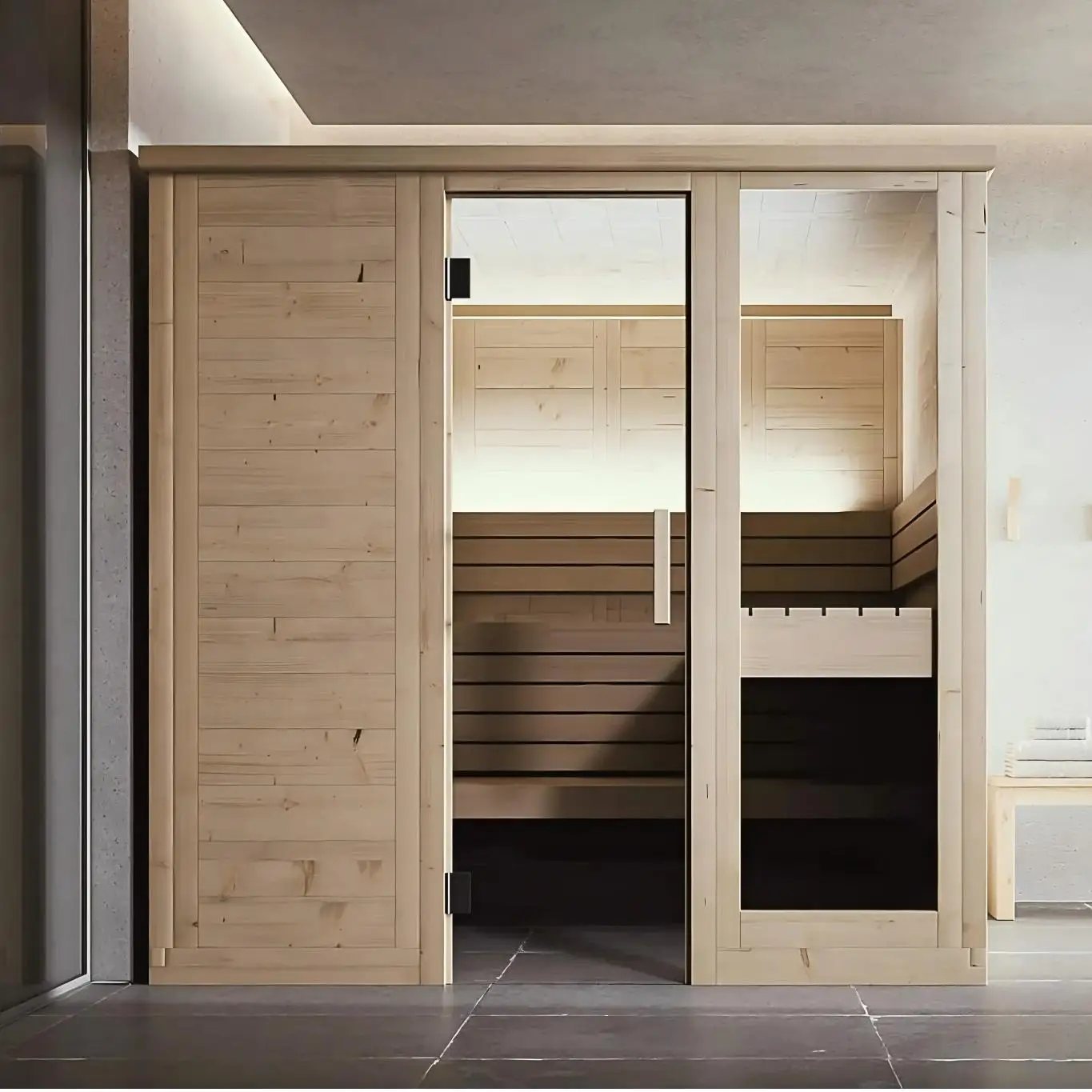 Traditional 4-6 Person Outdoor Wooden Sauna Room product image